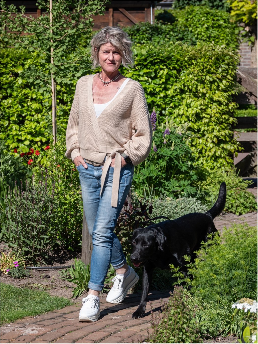 Monique — Momo — met haar hond Dana